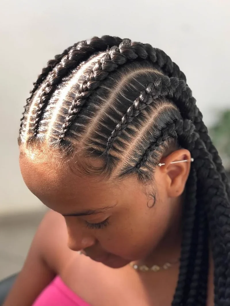 Seis trenzas boxeadoras